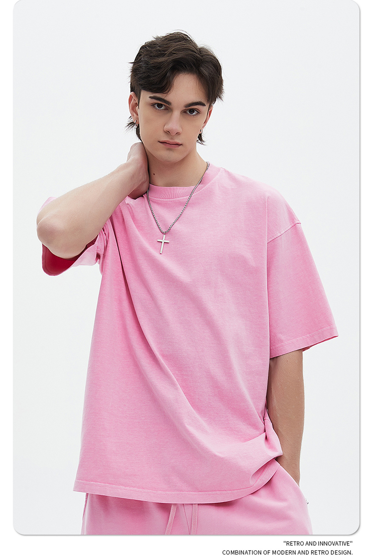 ARTIE男装|重磅250G复古水洗做旧短袖t恤男 宽松纯棉男士潮牌t恤详情58