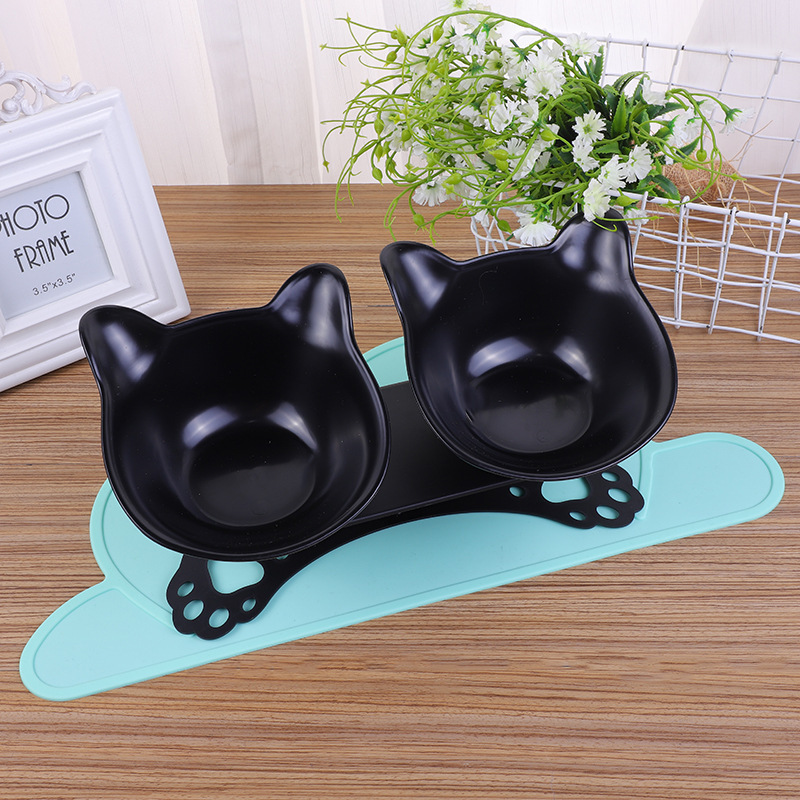 Creative and personalized cat paw base animal-shaped cat and dog pet feeding basin and bowl mat in stock pic 5