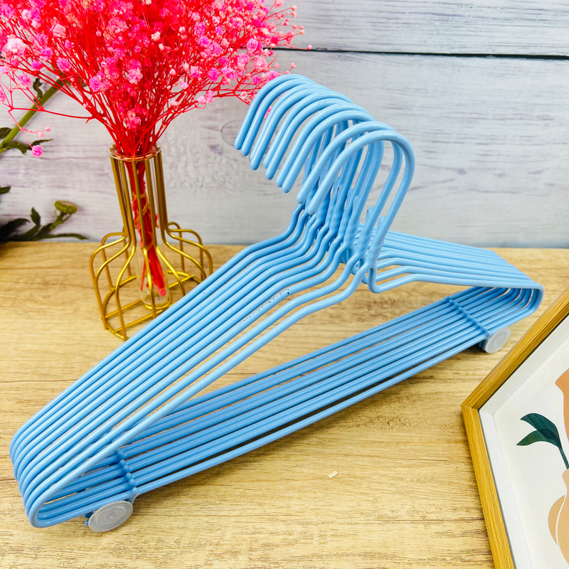 721衣架加粗简约晾衣架衣架批发无痕衣架家用成人防滑塑挂衣架详情5