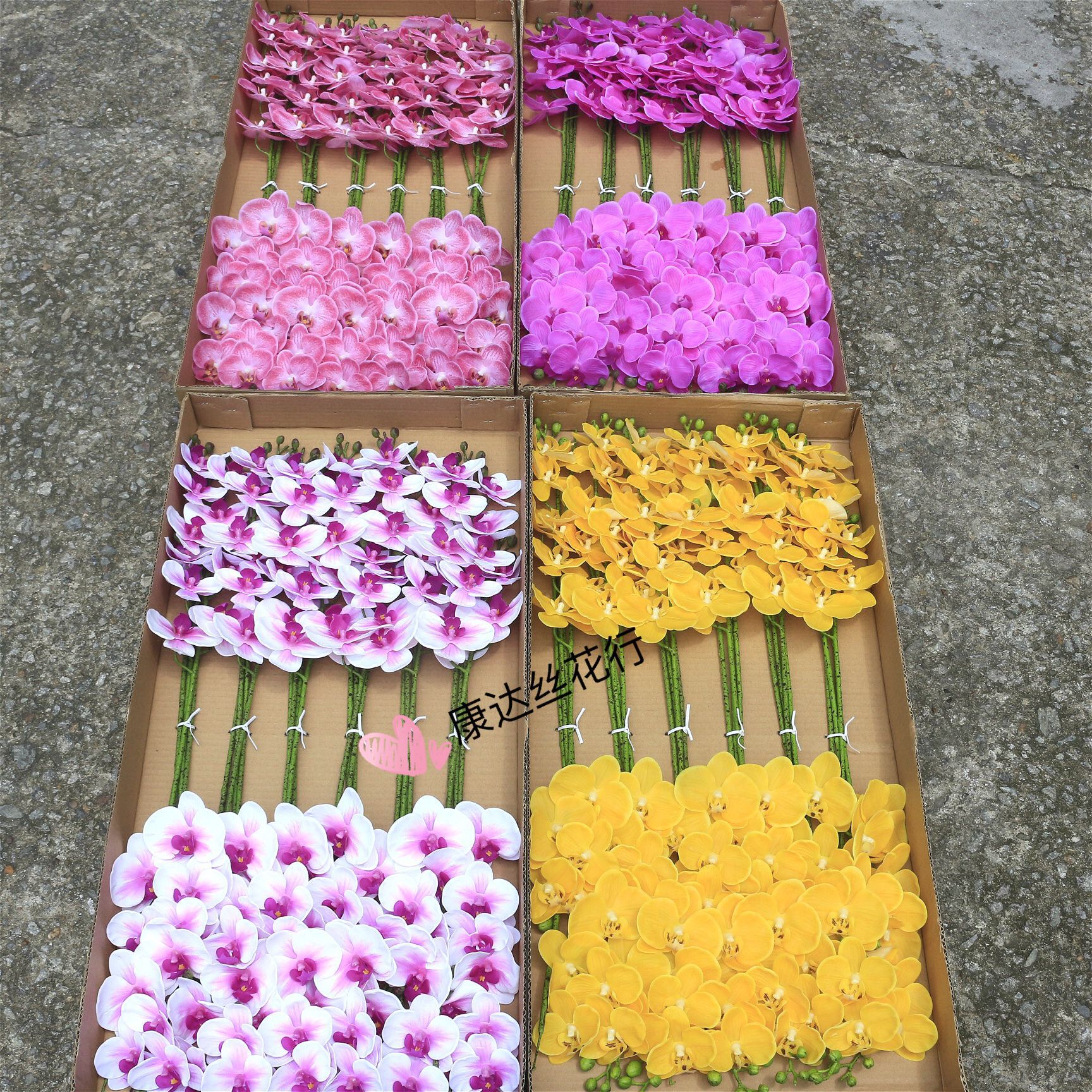 Artificial flowers, artificial lawns, artificial trees, artificial flowers, artificial lawns, artificial trees, artificial phalaenopsis, single 5-head, 7-head, 9-head, 3D phalaenopsis, PU artificial flowers wholesale, home and wedding artificial flowers pic 11