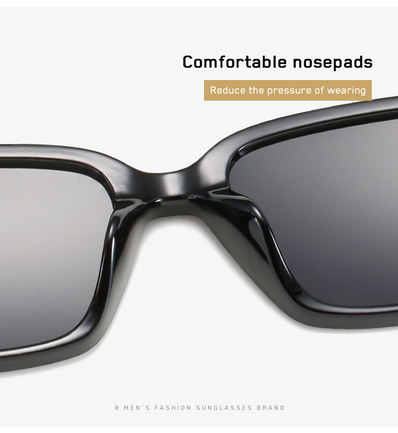 长方形gm墨镜男款潮流科技感欧美防紫外线强光嘻哈朋克太阳眼镜详情7