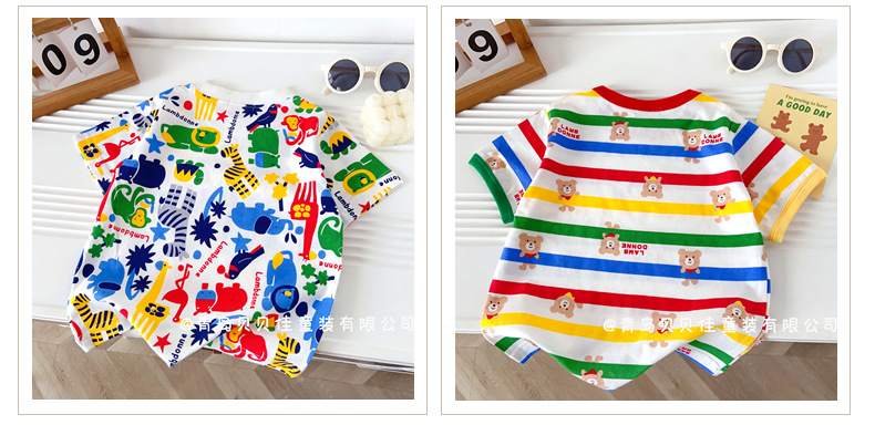 儿童短袖T恤日系Miki夏季薄款2025年女童短袖批发中小童外贸童装详情17