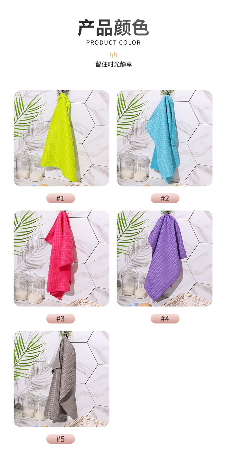 Thickened checkered dishcloth, a household cleaning cloth that does not stick to oil or absorb water in the kitchen. It is a handy tool for lazy people at home pic 6