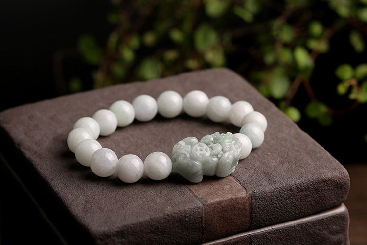 Natural jade and jade PI Xiu bracelet for couples, A genuine hand-woven jade PI Xiu bracelet pic 17