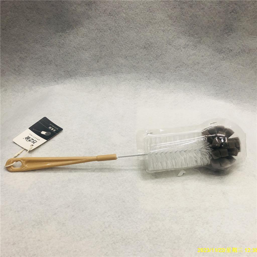 可伸缩柄杯刷长柄羽毛型百洁布洗瓶刷清洗清洁海绵瓶刷RS-300028详情14