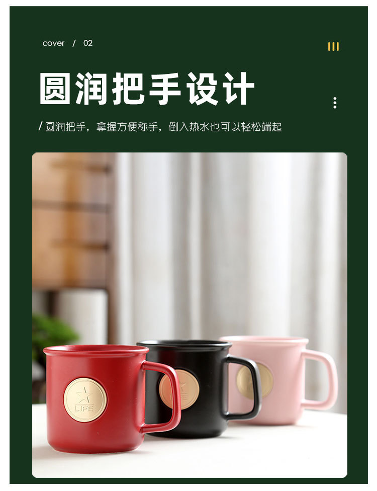 Starba-style mugs, copper plates, enamel cups, copper MEDALS, ceramic water cups, customizable logos, cultural and creative opening gifts pic 21