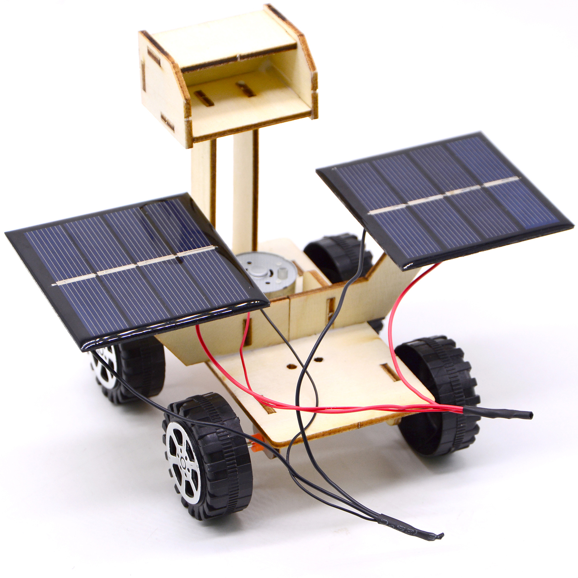 Tech gadgets DI handicrafts Solar-powered lunar rover, scientific and educational interactive handmade assembly toys pic 4