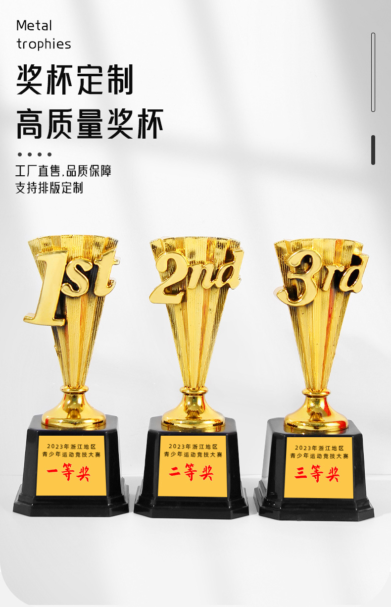Digital trophy, ranking, 123, first, second and third place, performance evaluation, gold, silver and bronze souvenirs, competition award MEDALS pic 1