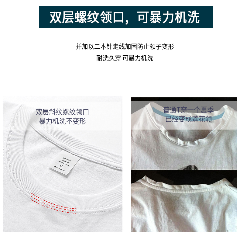 秋季薄款正肩白色T恤棉短袖宽松大码百搭内搭休闲通勤上衣INS女详情6