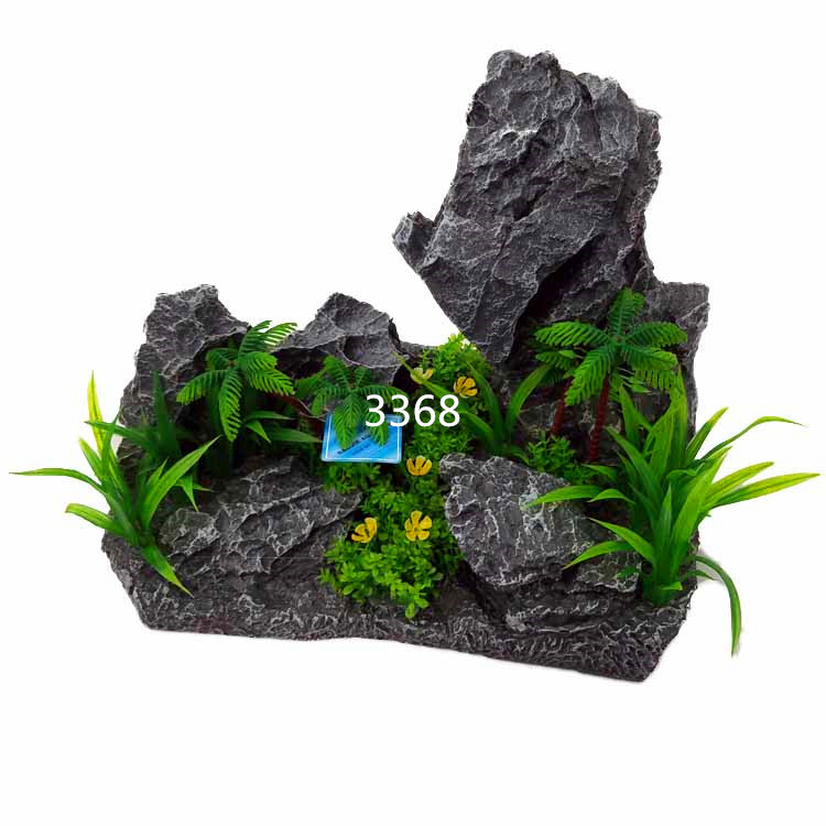 水族造景风景 仿真假山 宝杰水族树脂假山造景装置批发详情38