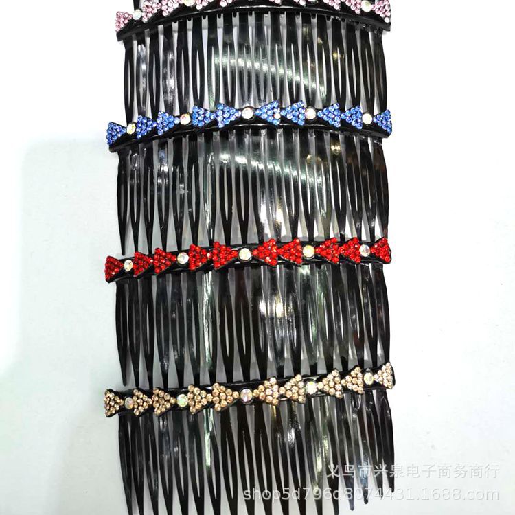 Long and exquisite hairpin combs for adults, colorful diamond hair combs, multiple styles of bangs combs, available for 1 yuan pic 7