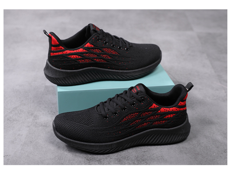 运动鞋男夏季男鞋春秋季跑步鞋2024新款黑色网面男士休闲工作鞋子详情29