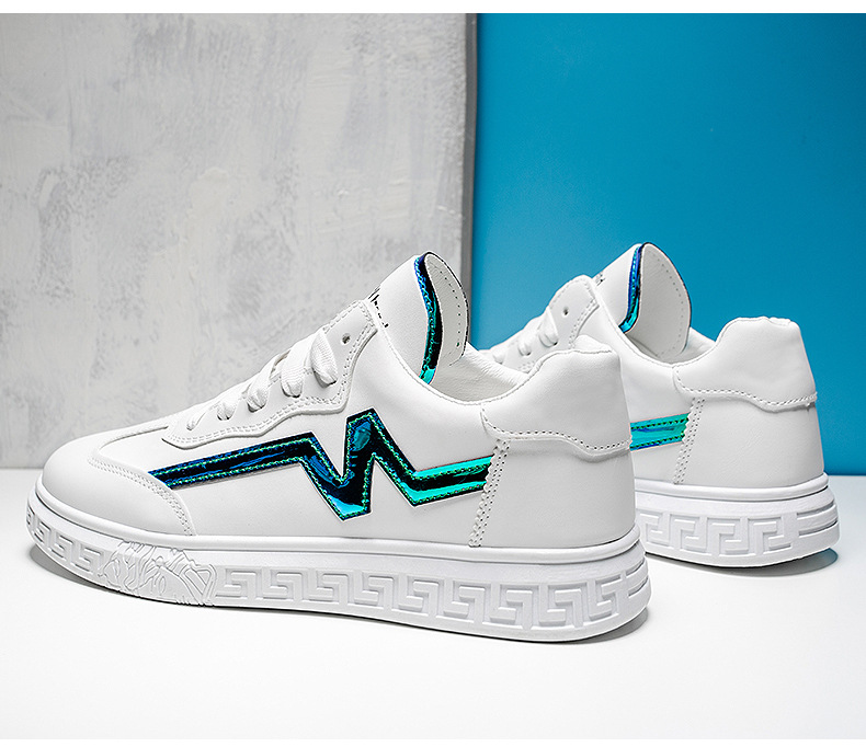 学院风小白鞋2022春季新款皮面板鞋低帮休闲运动鞋时尚潮流男鞋详情18