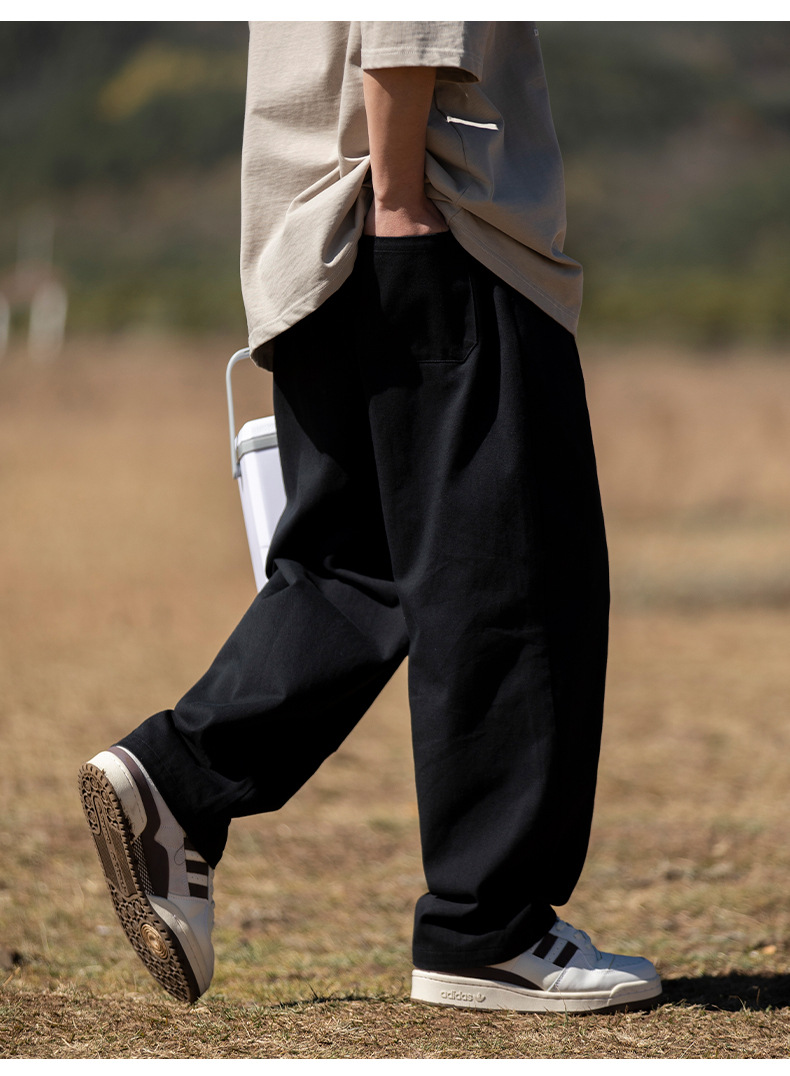 韩路cityboy男装 垂感山系工装休闲裤男春季新款直筒宽松日系长裤详情23