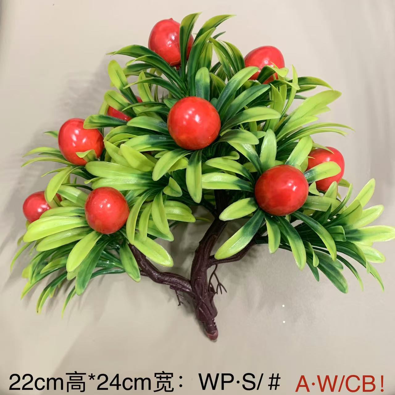A comprehensive collection of simulated fruit potted plants and bonsai, including red apples, pomegranates, strawberries, oranges, peaches, mangoes, bananas, and red peppers for decoration pic 31