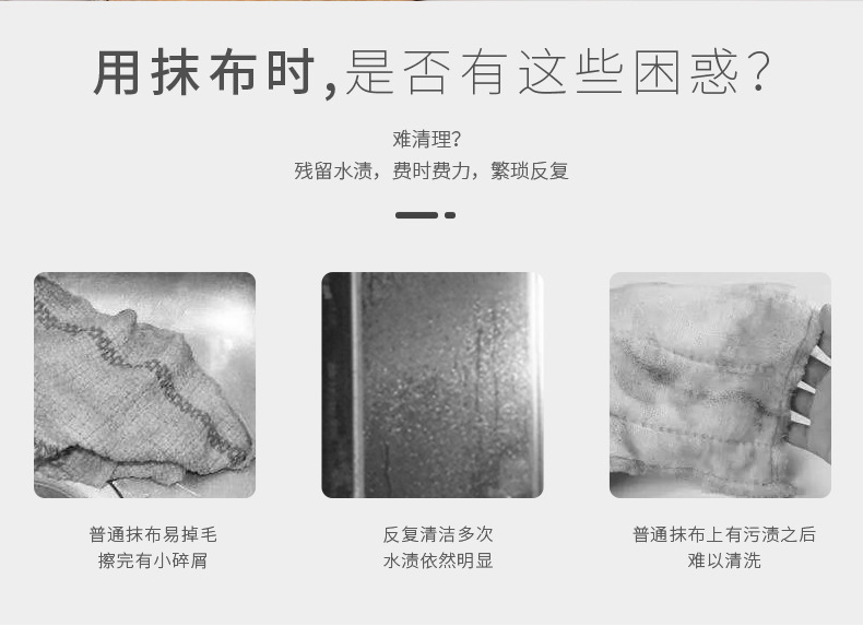 Factory direct sales [5 items] Teak solid color lazy dishcloths, household cleaning products, thickened kitchen cloths pic 2