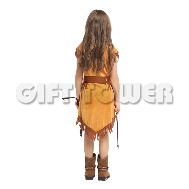 狂欢节服装舞台表演服G-0305可爱印地安公主角色扮演服装万圣节表演服装详情5