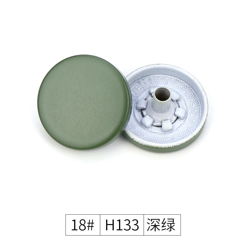 Wholesale of four-piece buckles, metal concealed buckles, colored spray-painted buttons, flat snap buttons, and small chanel-style coat buttons in stock from the manufacturer pic 54