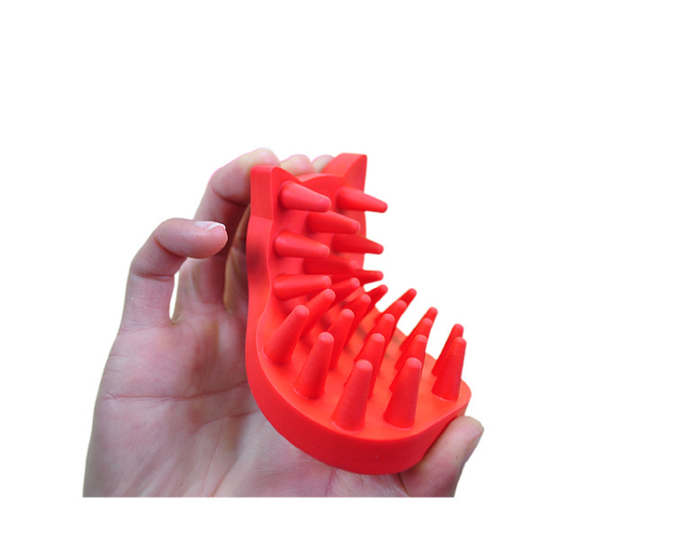 Pet brush, long-haired dog and cat face shape bath brush, thick comb, pet dog and cat bath hair comb, cat face brush pic 6