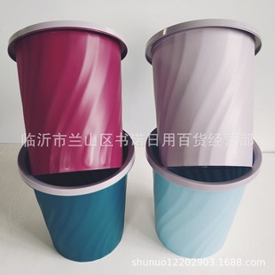 加厚垃圾桶 自产自销家用塑料垃圾篓 5元店货源日用品 居家百货详情5