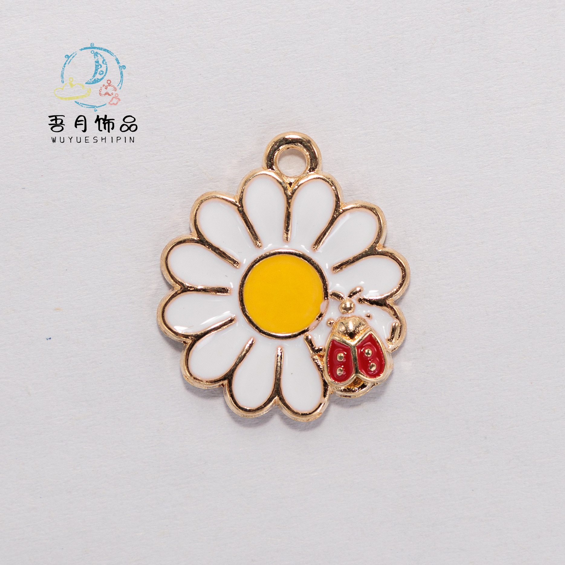 Daisy bracelets, necklaces, earrings, earrings, alloy oil-dripping accessories, handcrafted diy materials, accessories wholesale in Yiwu pic 6
