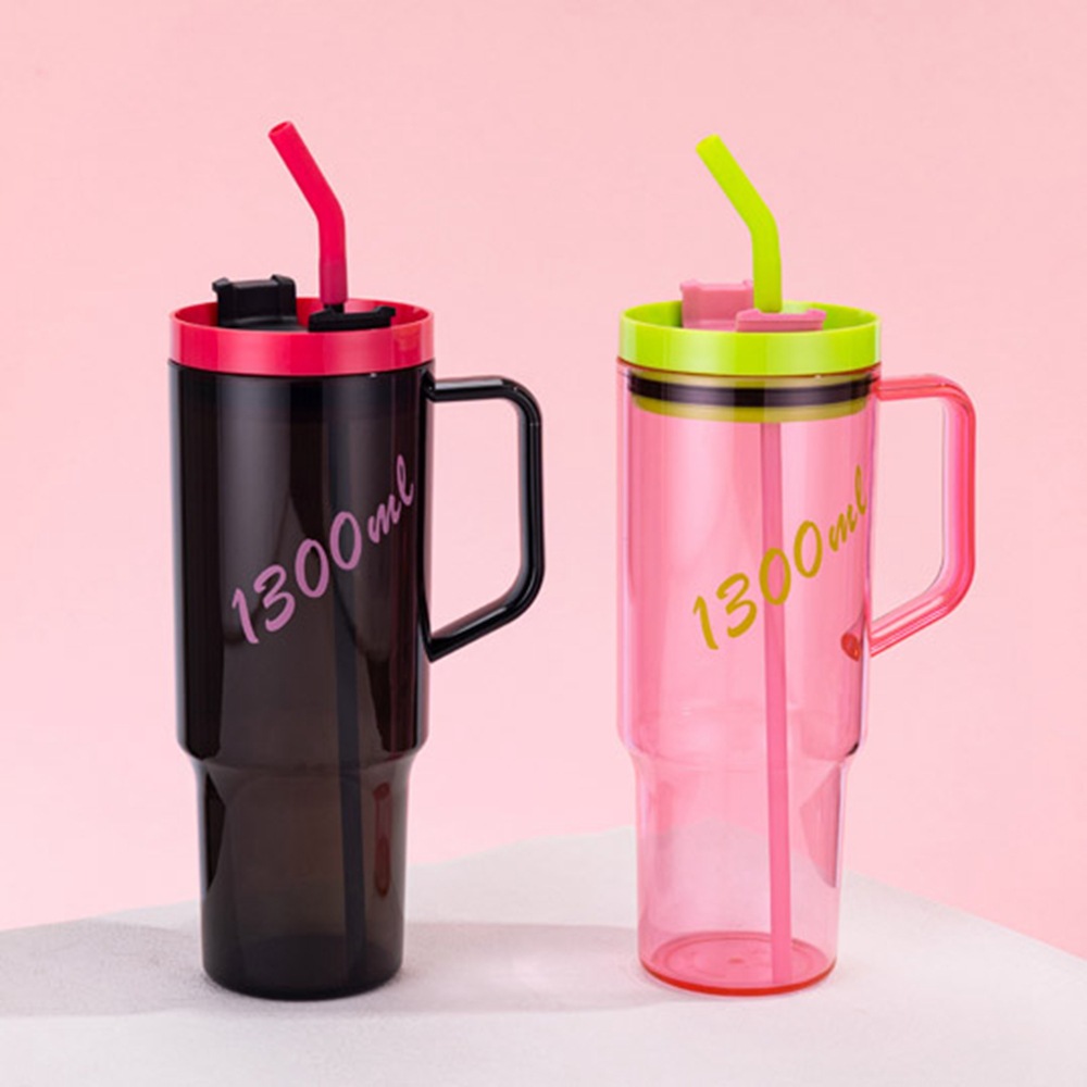 Muji water cups, high appearance level, affordable plastic cup wholesale, portable sports water bottles, large capacity, student portable cups, printed words pic 2