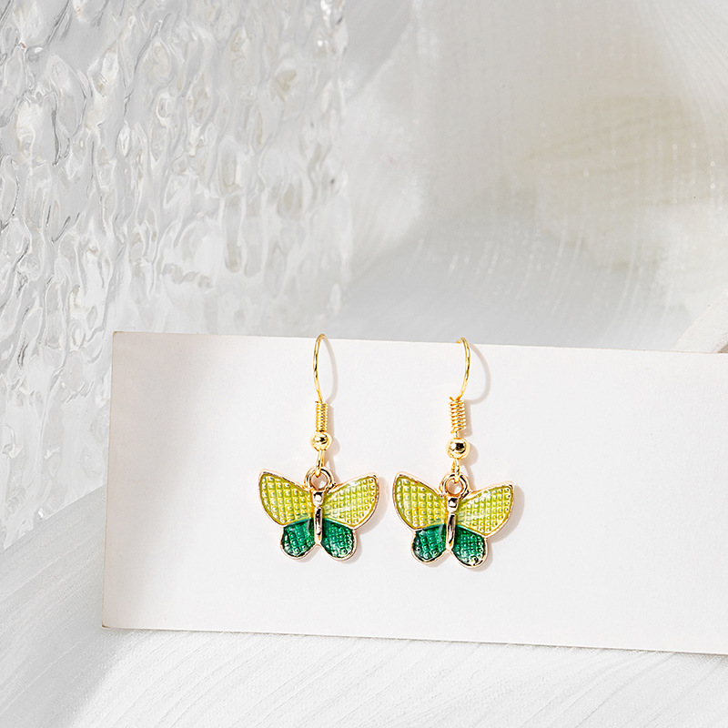 日韩系卡哇伊可爱七彩流苏卡通款少女耳环耳钩小清新风耳饰品详情8