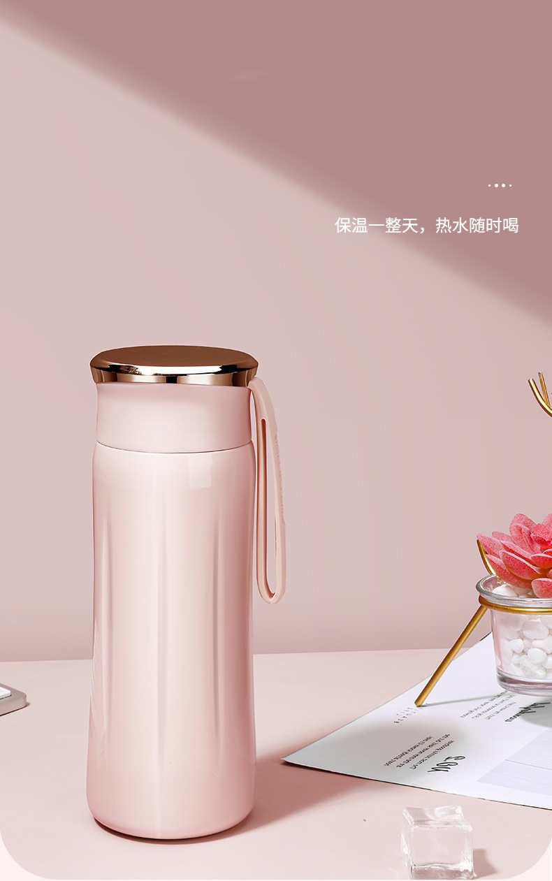 高颜值便携水杯保温杯不锈钢ins风简约男女学生可爱礼品保温杯详情8