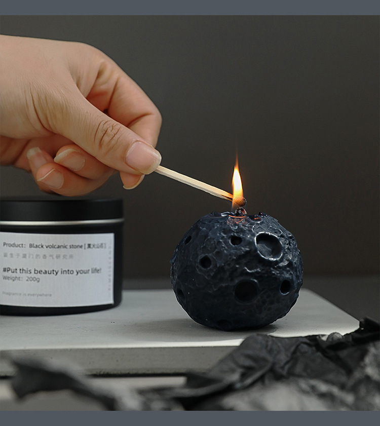Moon scented candles, creative bedroom ornaments and souvenirs, spherical moon candles pic 15