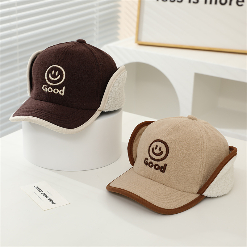 儿童帽冬男童毛呢加绒护耳雷锋帽宝宝鸭舌帽保暖棒球帽韩版学生潮详情7