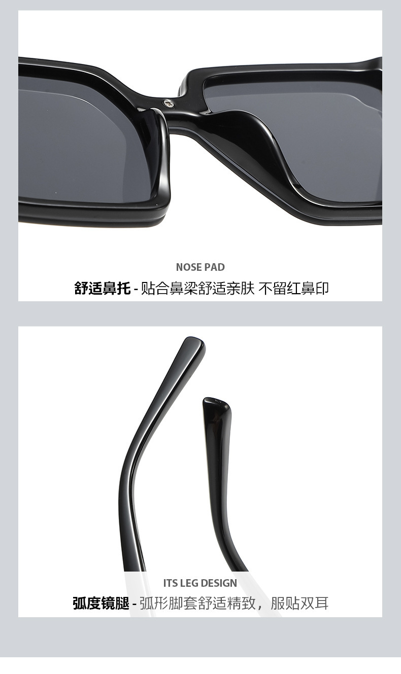 2023 Korean version new fashion sunglasses, the same style as the Internet celebrity street style stylish glasses, trendy and individual one-piece sunglasses for women pic 8