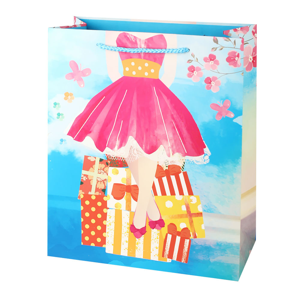 Special offer cartoon, universal gift bags for different skirts, white card paper handbags, gift bags, factory direct sales, in stock and wholesale pic 10