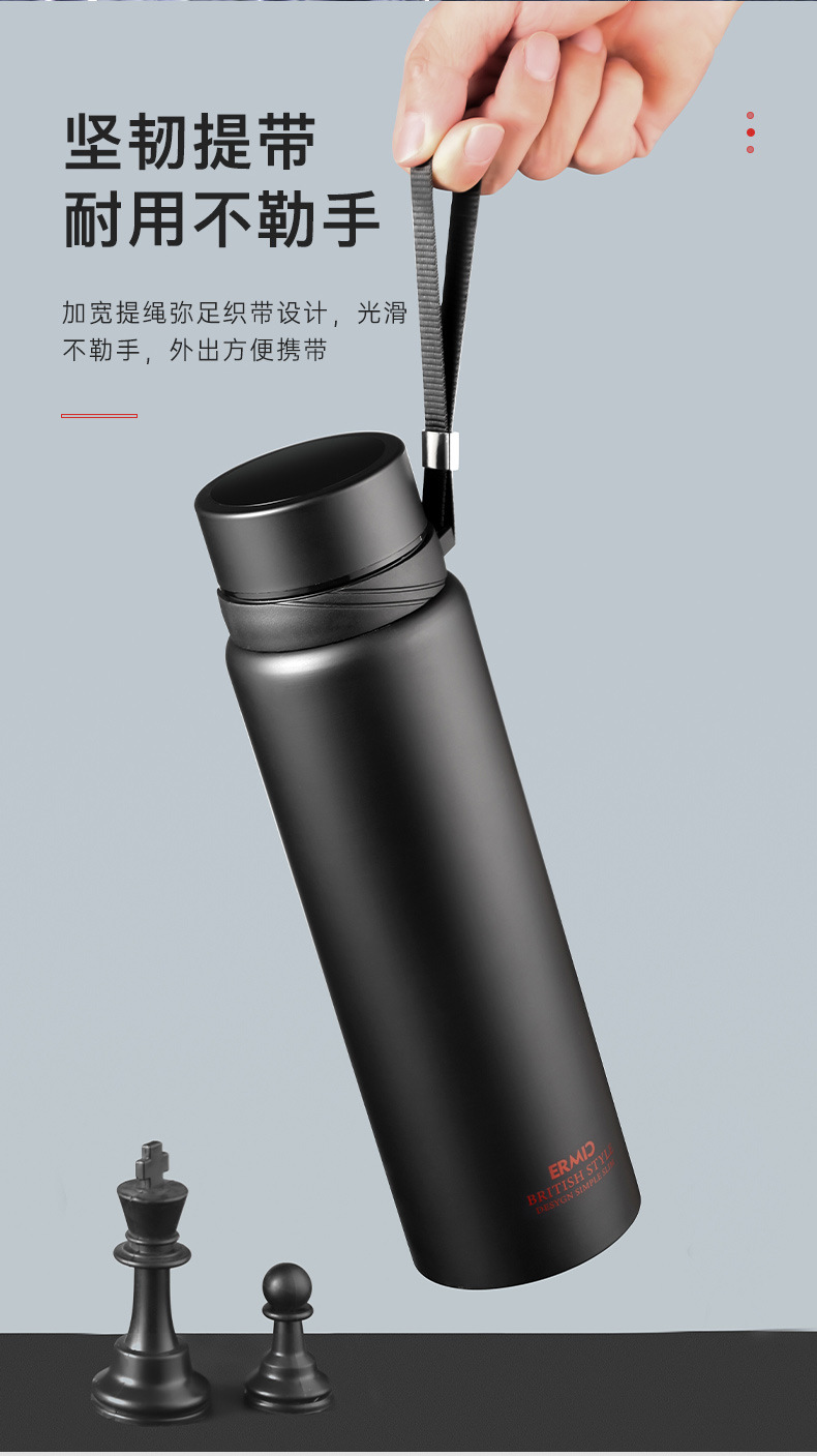 304不锈钢大容量保温杯男女便携户外商务杯礼品水杯子刻字印logo详情12