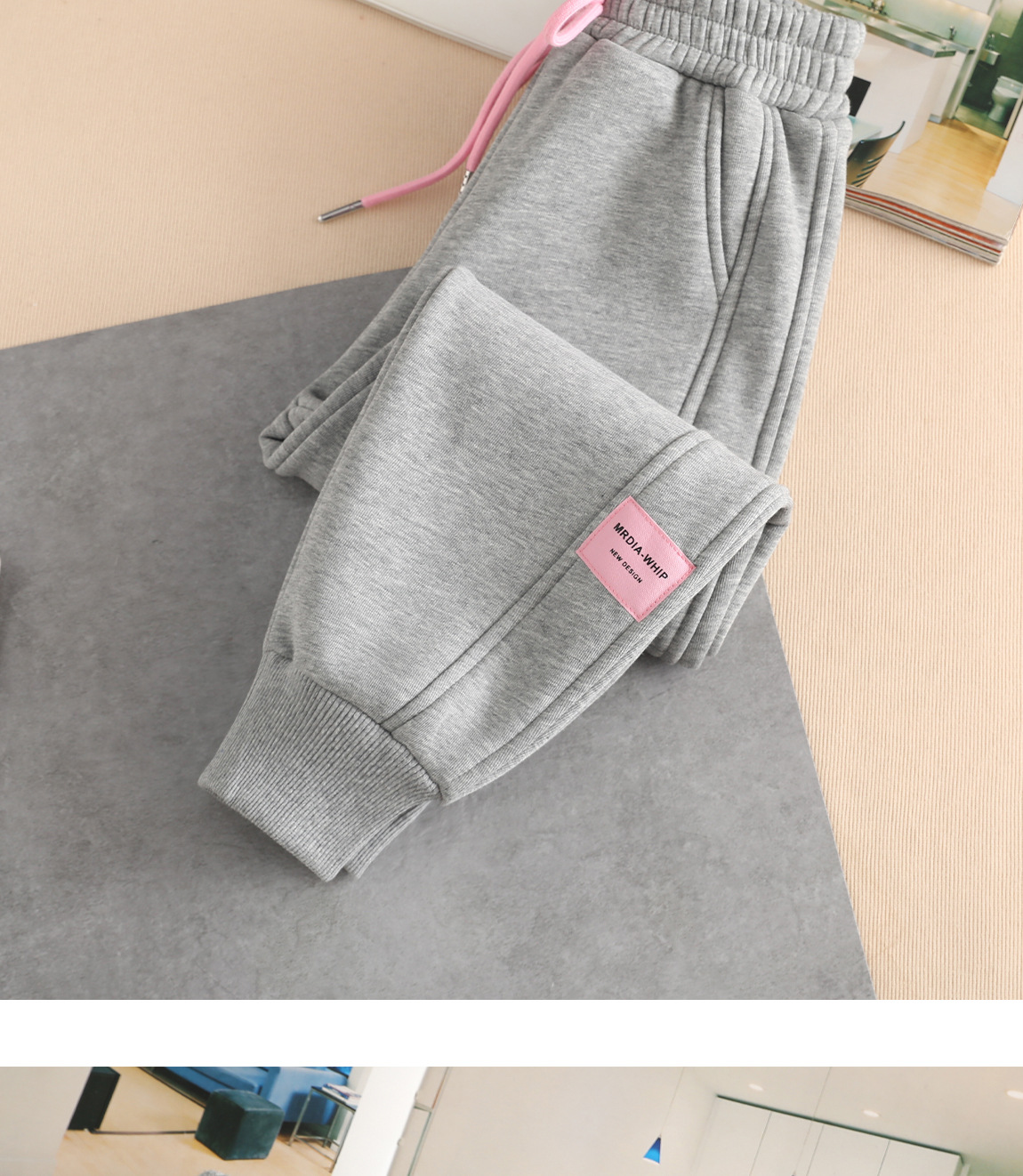 女童加绒裤子儿童纯棉加厚休闲长裤中大童秋冬运动裤卫裤女孩冬装详情13