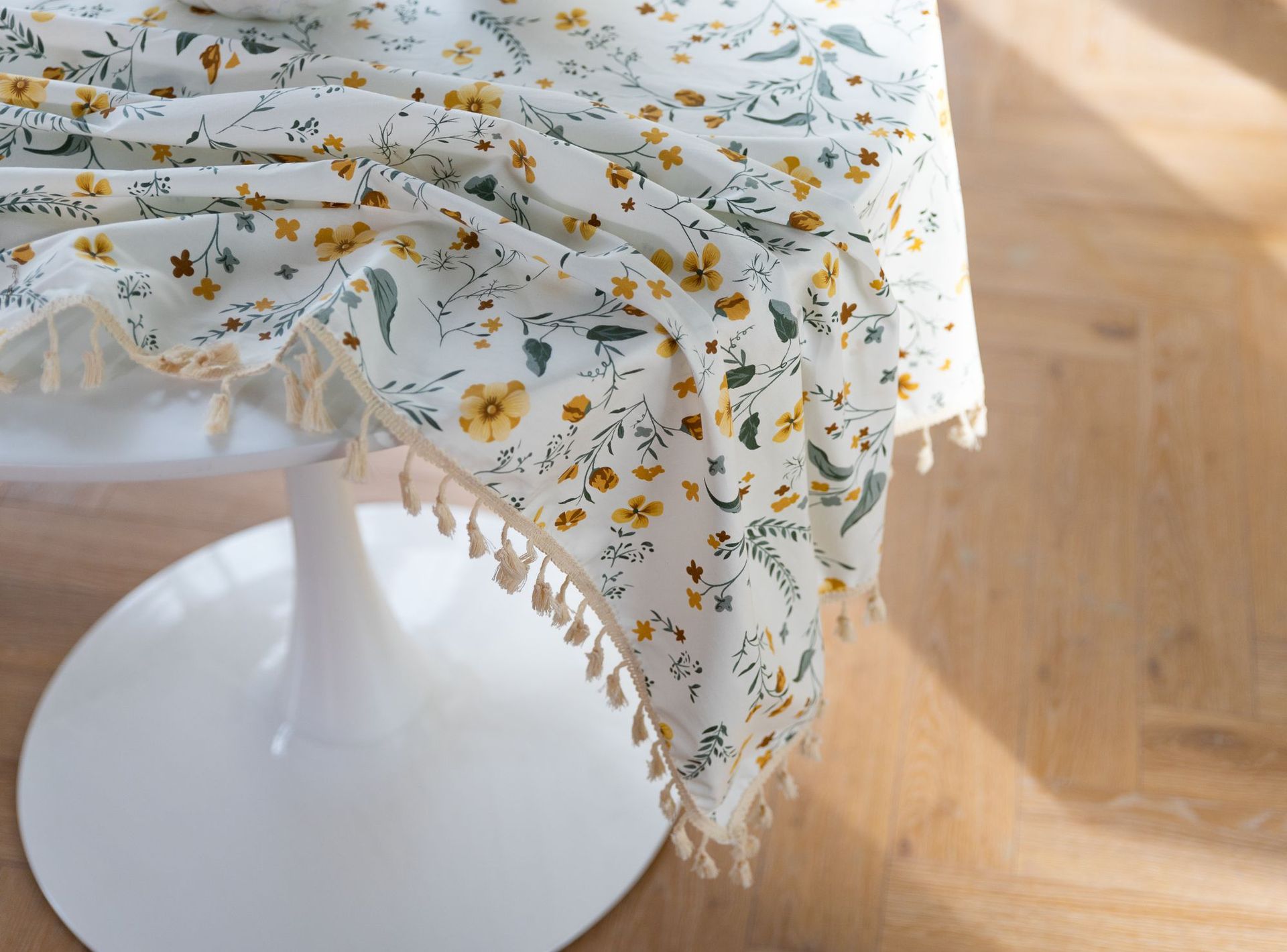 Pure cotton cross-border artistic Nordic Japanese tassel tablecloth, Japanese printed cover cloth, Korean floral rectangular tablecloth pic 20