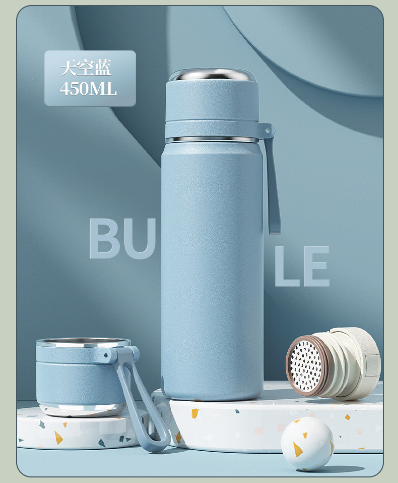 316 stainless steel insulated cup, tea and water separation, large-capacity student water cup, high appearance level, tea brewing cup, gift engraving pic 30
