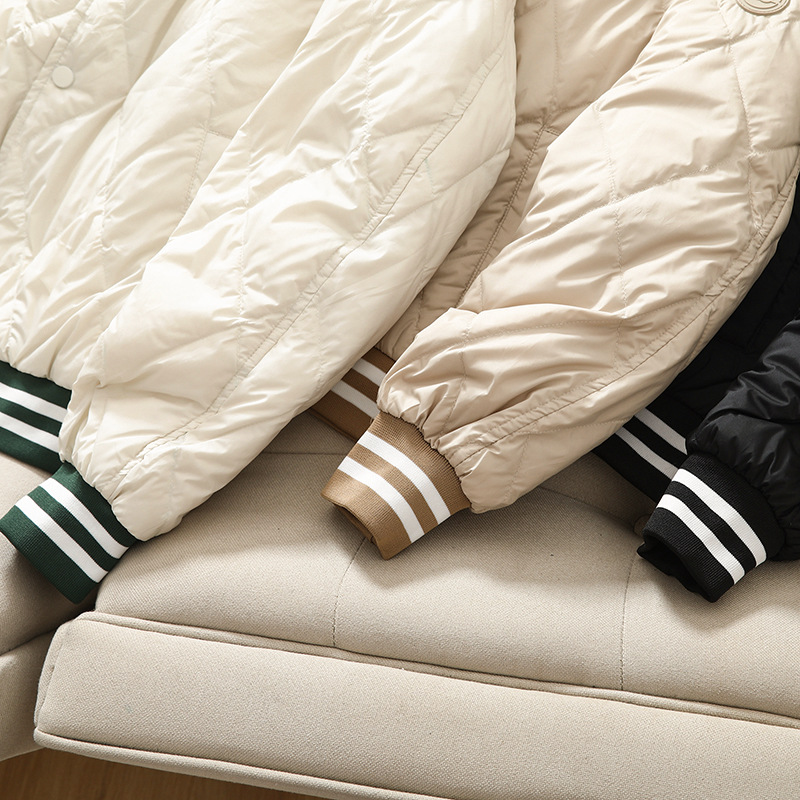 BO家原厂元单 轻薄同款秋冬保暖棒球领款式情侣男士羽绒服详情20