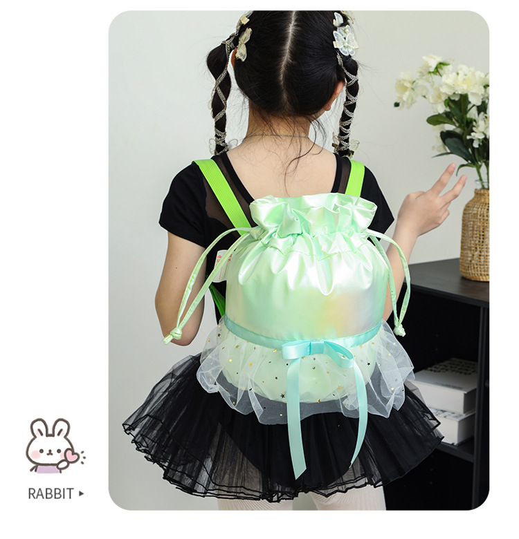 新款舞蹈包儿童双肩跳舞背包运动包休闲包女童可爱芭蕾舞书包印字详情21