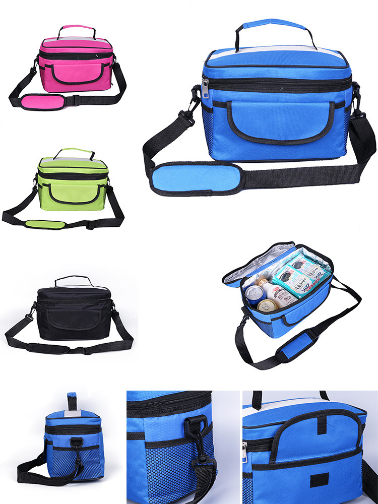 Factory direct sales: Thickened insulated bags, aluminum film bento, lunch bags, large-capacity lunch box bags, hand-held outdoor picnic ice packs pic 4