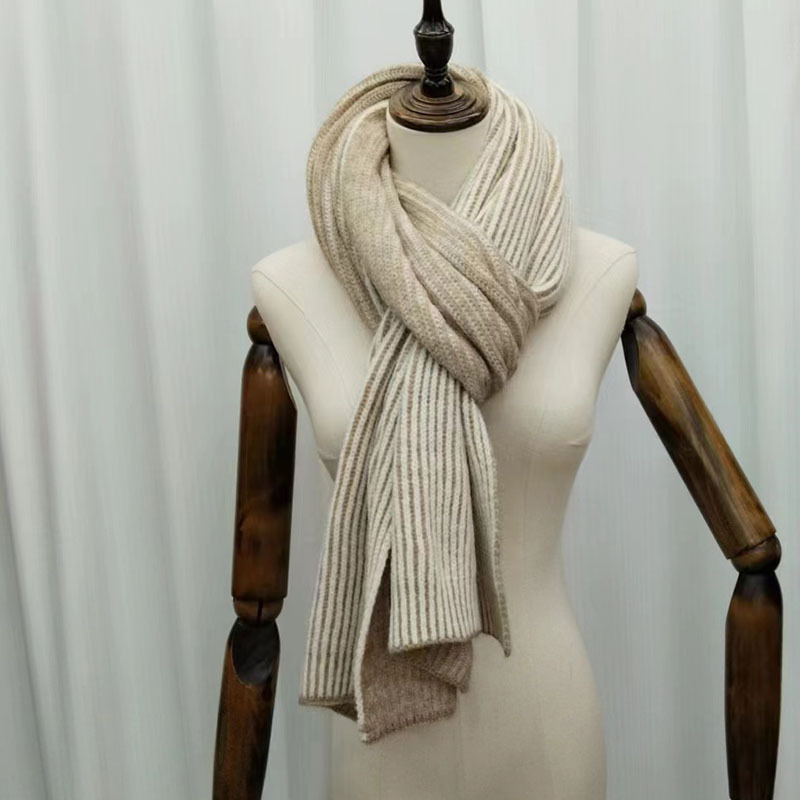 围巾女冬季韩版百搭学生日系纯色针织加厚ins潮流行详情1