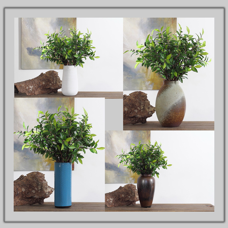 Dongli Factory direct sales, wholesale of olive leaf branches, artificial leaves, artificial leaves, Ins-style interior decoration, flower arrangement plants, wall accessories, artificial green plants pic 2