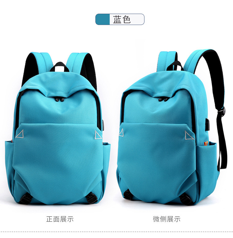 New Oxford cloth backpack for men, USB charging backpack, water-resistant computer bag, large-capacity schoolbag for female students pic 24