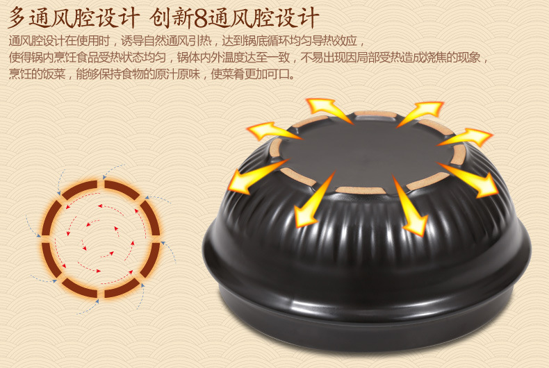 Korean stone pot bibimbap dry pot Korean ceramic pot commercial braised chicken clay pot 煲仔饭 clay pot high-temperature resistant earthenware pot pic 12