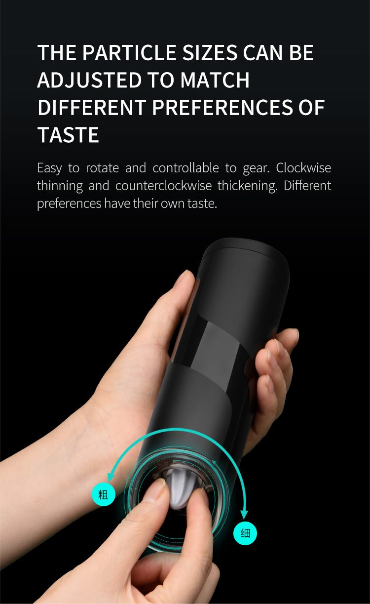 新款研磨器家用黑胡椒海盐研磨器创意重力感应式电动研磨器批发详情5