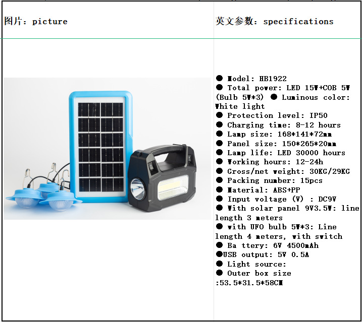 Solar lamps, household small system lighting, tent emergency camping lamps, portable outdoor power generation small system lamps pic 28