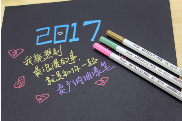 C Multi-purpose DIY photo album, metal pen, photo doodle pen, metal pen, colored pen, explosion box, coloring pen pic 8
