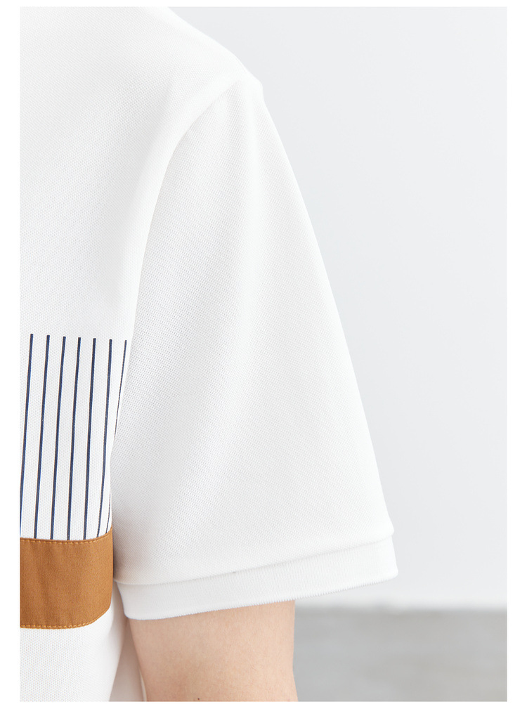 珠地棉撞色拼接翻领短袖polo衫男2025夏季新款男士短袖半袖工作服详情16