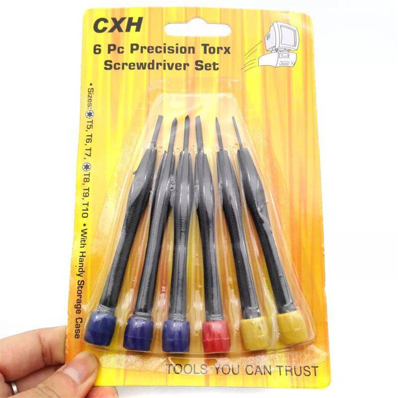 6PC card-mounted computer tools, watch repair screwdrivers, mobile phone repair screwdrivers, multi-purpose two-yuan hardware pic 2