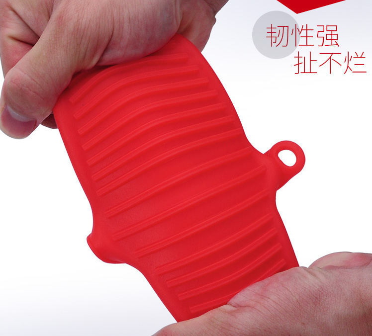 Thickened kitchen heat insulation clamps, silicone heat insulation gloves, high-temperature resistant clay pot scald clamps, special for baking ovens and microwave ovens pic 7