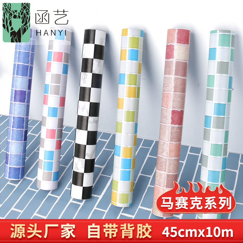 跨境加厚花卉墙纸PVC壁纸自粘卧室装饰防水墙布自贴批发wallpaper详情6